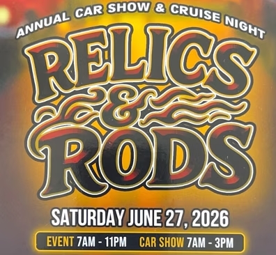 Wilburton Main Street Inc. Relics & Rods Car Show and Cruise Night