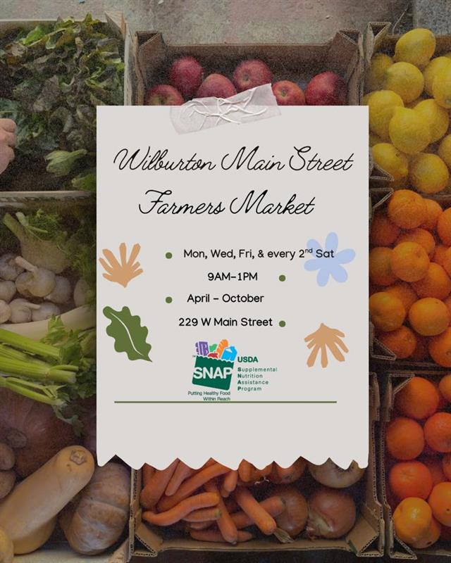 🧺Wilburton Main Street Farmers Market