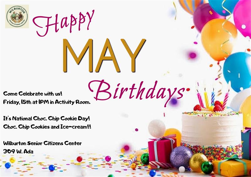 Senior Center May Birthdays Celebration