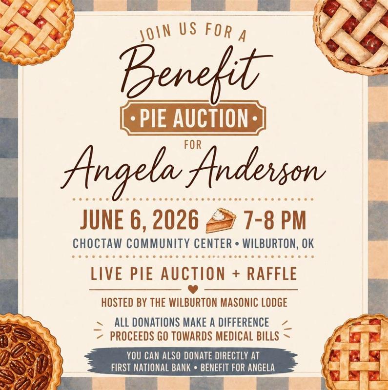 🍰Benefit Pie Auction for Angela Anderson
