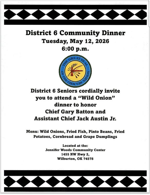 Choctaw Nation District 6 Community Dinner