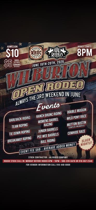 🤠Wilburton Open Rodeo🐂
