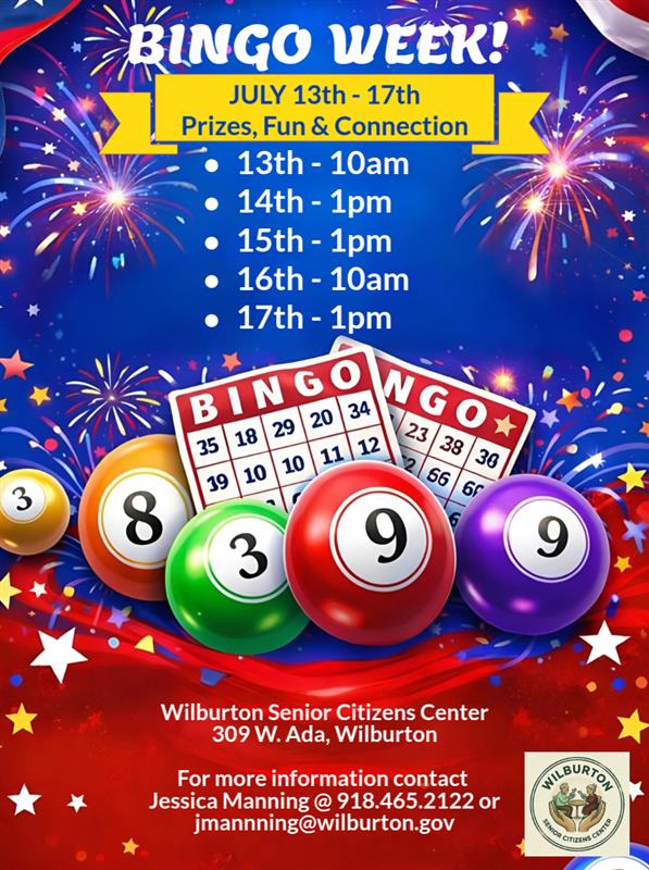 🎱Senior Citizens Center BINGO