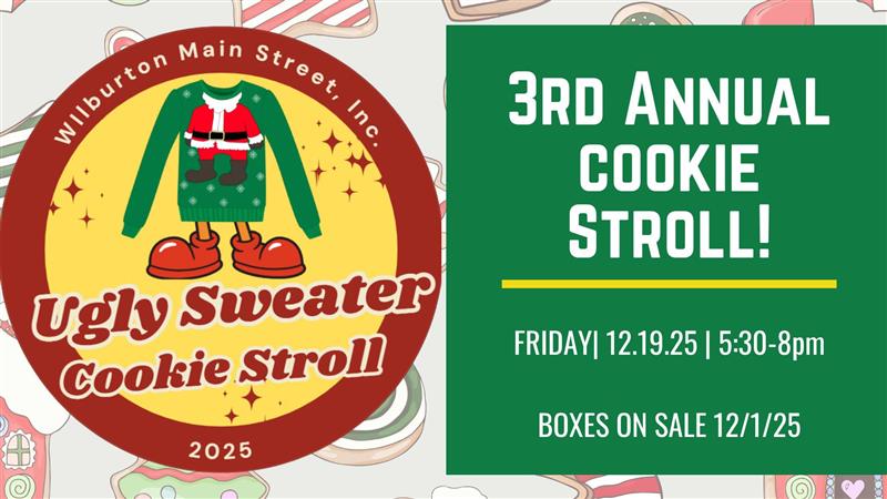 🍪Wilburton Main St Inc - Ugly Sweater Cookie Stroll