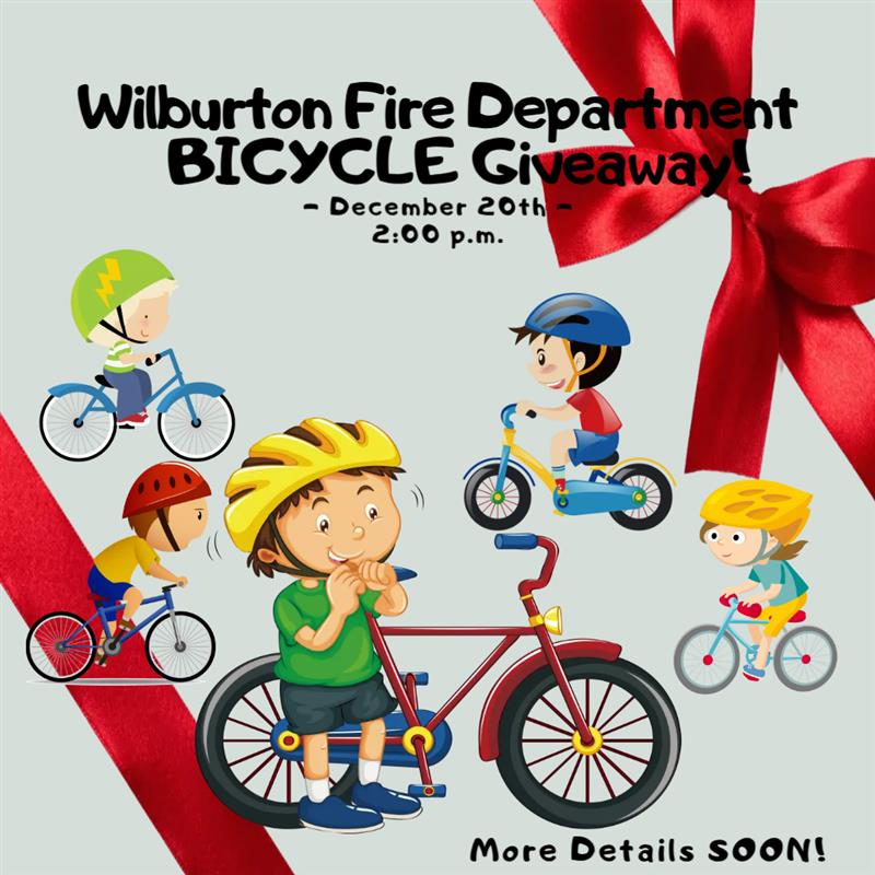 🚲Wilburton Fire Dept. Bicycle Giveaway